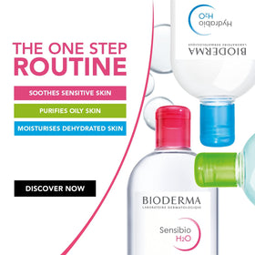 Bioderma alcohol-free badge emphasizing gentle non-drying formula