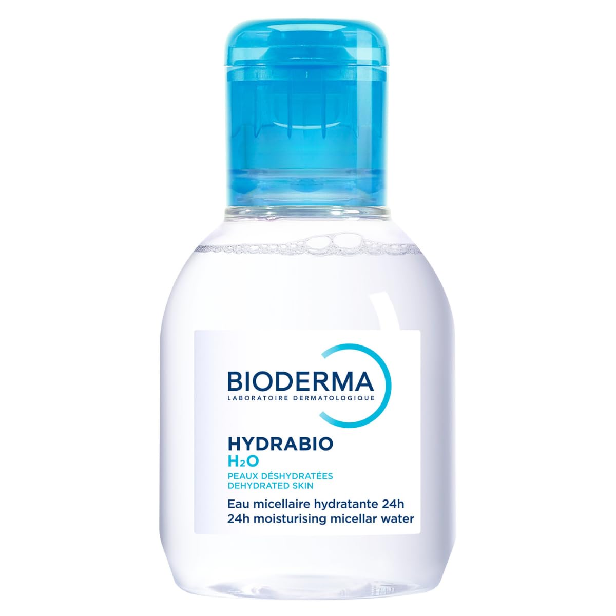 Bioderma front bottle showing travel-size cleansing benefits
