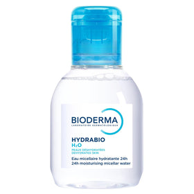 Bioderma front bottle showing travel-size cleansing benefits
