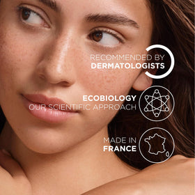 Back-of-bottle Bioderma instructions showing application and care steps