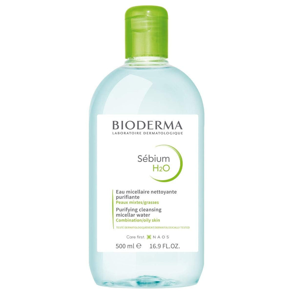 Bioderma Sébium H2O front bottle clearly showing label and product purpose