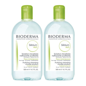 Bioderma Sébium H2O front packaging showing duo bottles and labels for clarity