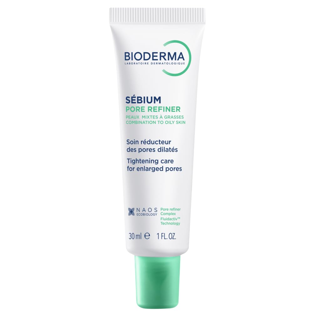 Bioderma jar front view showing product and brand for visible pore control