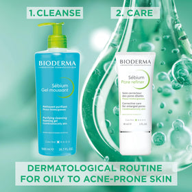 Bioderma Sébium Mat Control pump and cap detail highlighting hygienic use