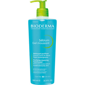 Bioderma Sébium pump front packaging showing product and volume benefit