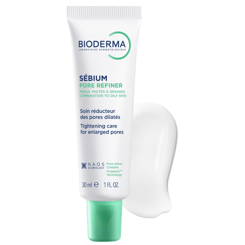 Bioderma cream texture close-up highlighting smooth finish and mattifying feel