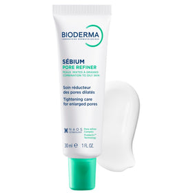 Bioderma cream texture close-up highlighting smooth finish and mattifying feel
