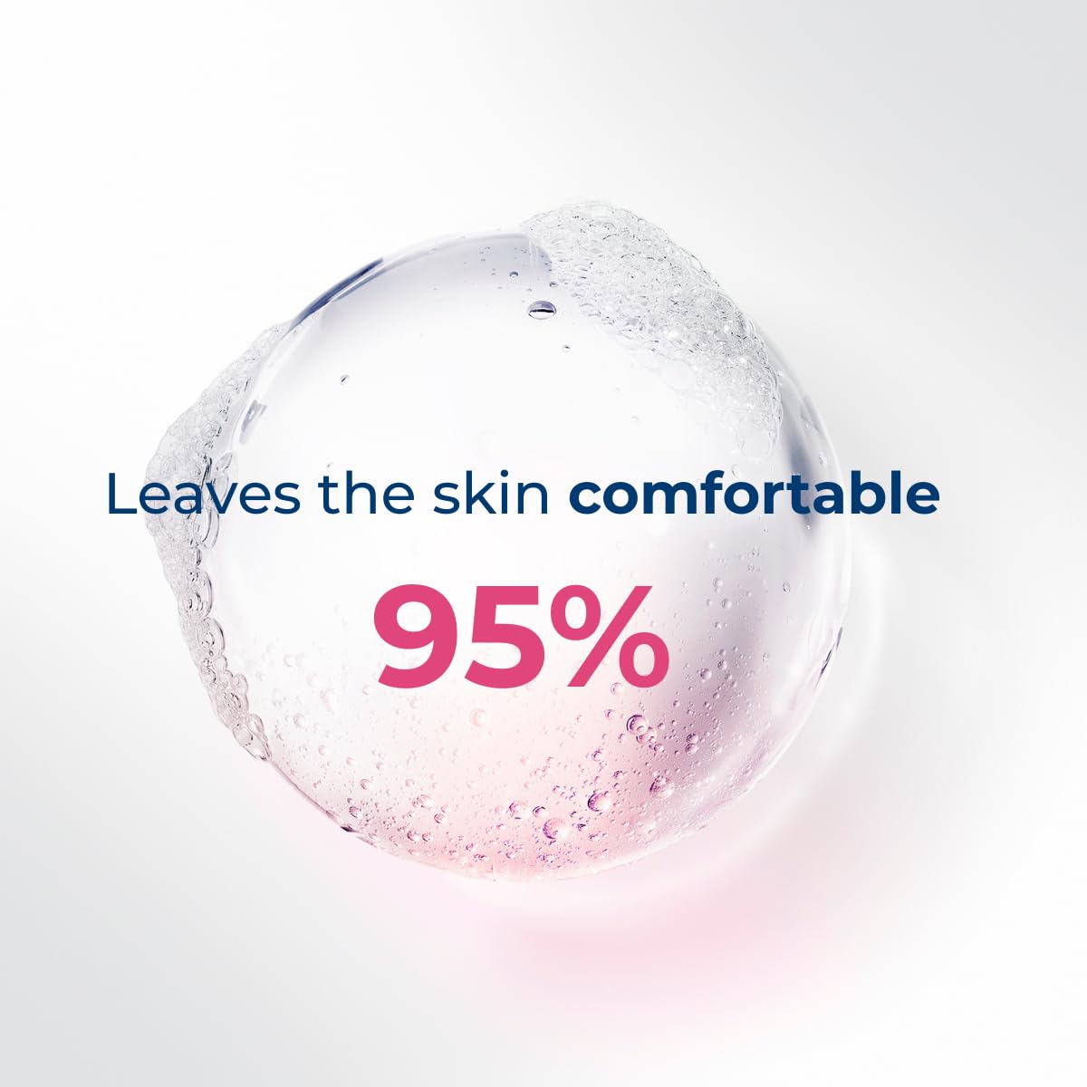 Bioderma Sensibio being used on palm removing makeup showing effective, mild removal