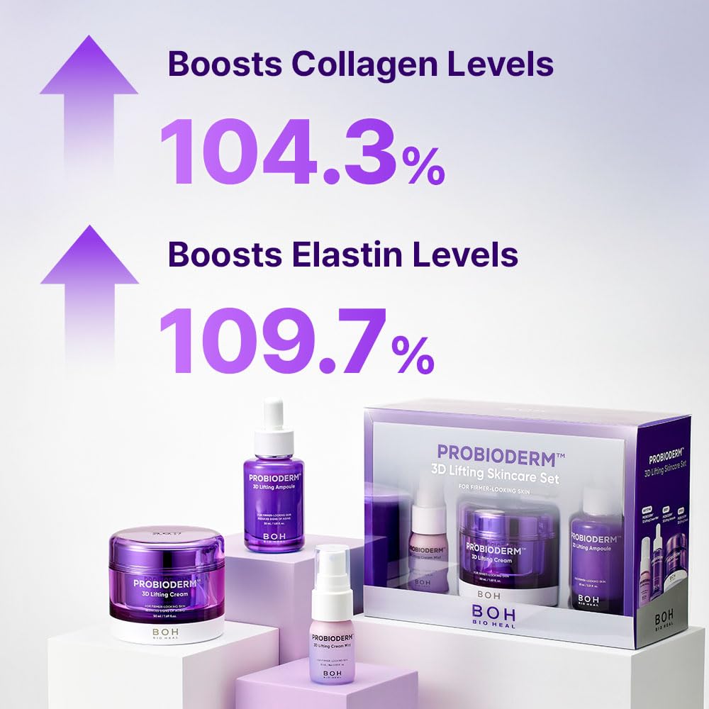 BIOHEAL BOH nighttime routine on bathroom counter showing simple evening layering benefits