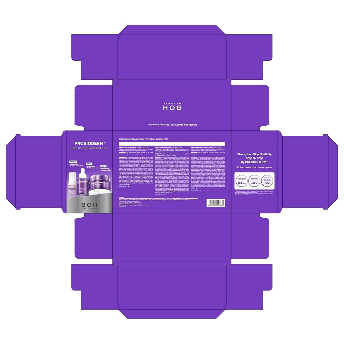 BIOHEAL BOH size comparison beside a hand to illustrate compact, travel-friendly proportions