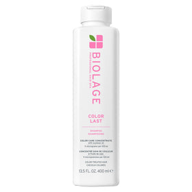 Biolage front bottle view showing clean design and color-preserving benefit