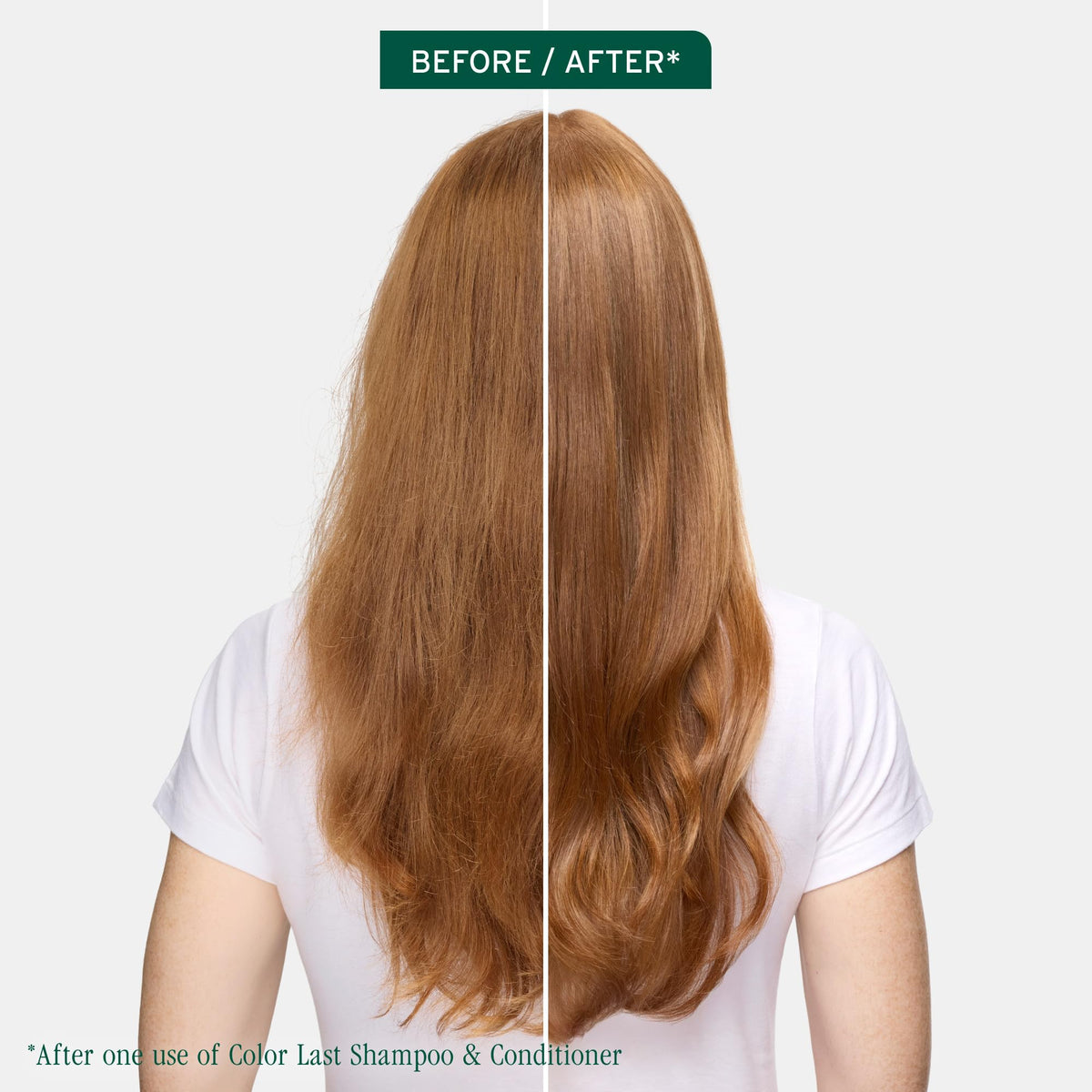 Back label view of Biolage Color Last Shampoo listing ingredients and directions