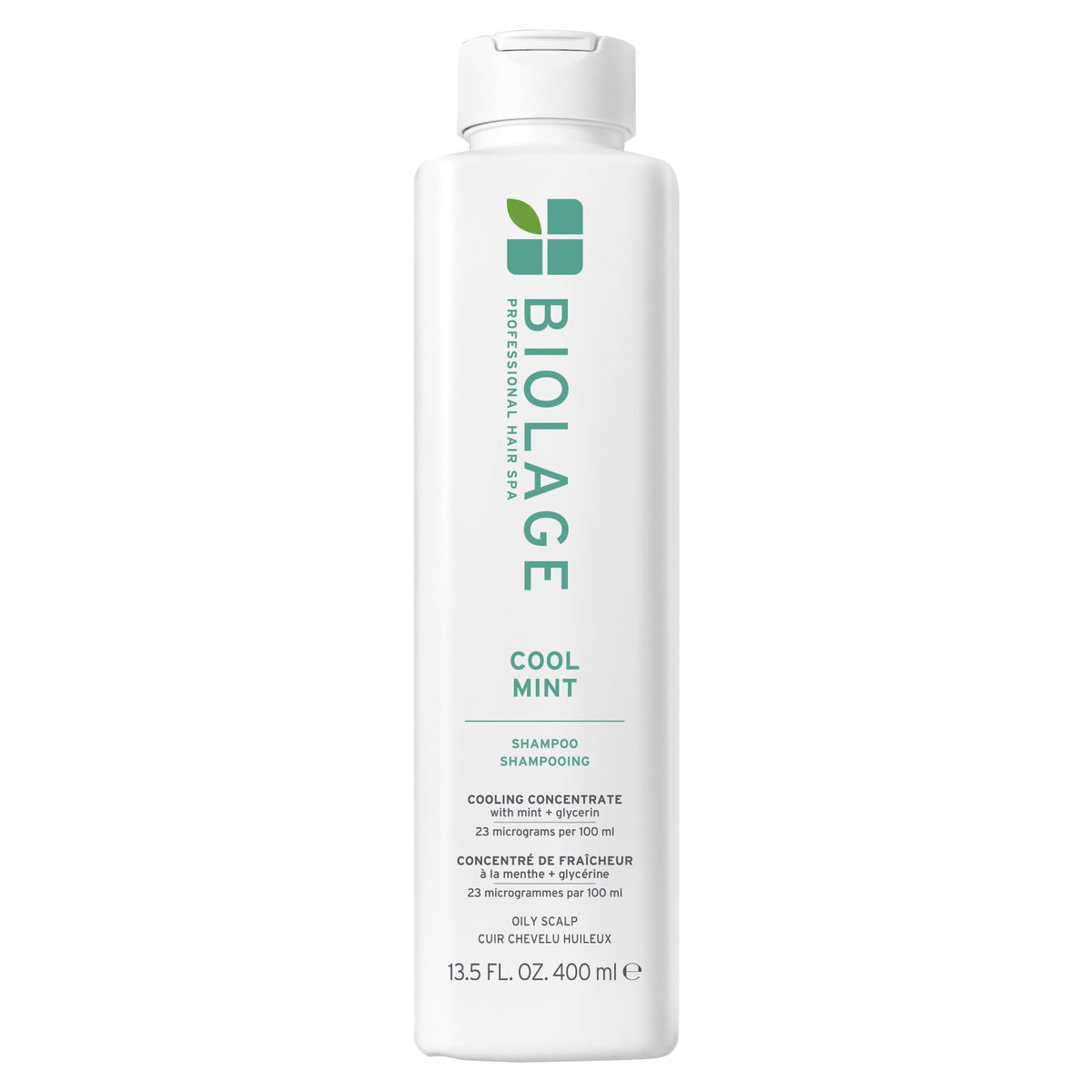 Biolage bottle front packaging showing product name and size, highlights refreshing clean benefits