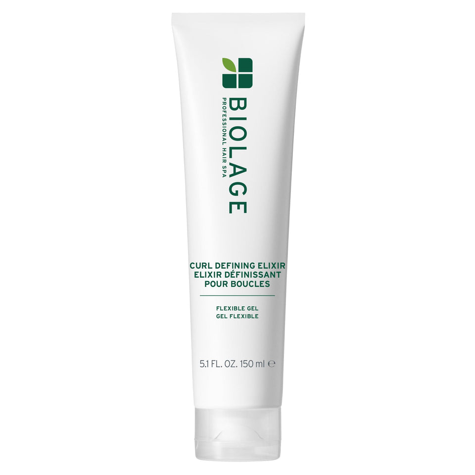Biolage front tube showing product name and benefits for defined curls
