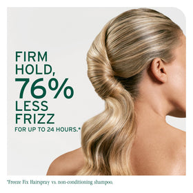 Biolage Freeze Fix nozzle close-up illustrating precise spray control
