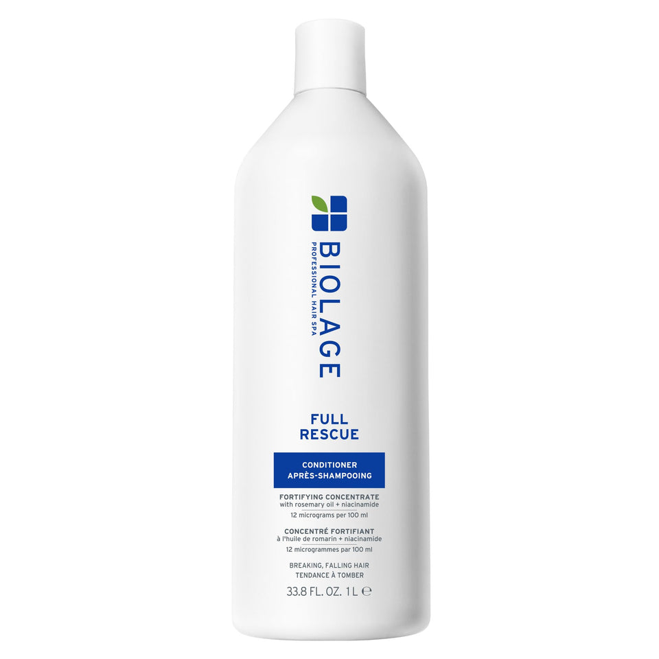 Biolage bottle front view showing conditioner benefits and full size
