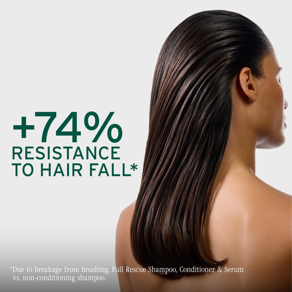 Biolage conditioner being applied in shower for detangling and softness