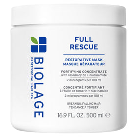 Biolage full rescue front packaging showing product and benefit of fuller-looking hair