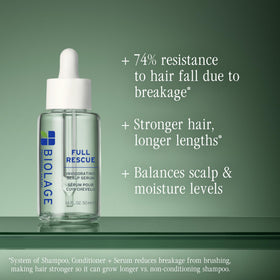 Biolage serum texture on skin illustrating lightweight, non-greasy finish