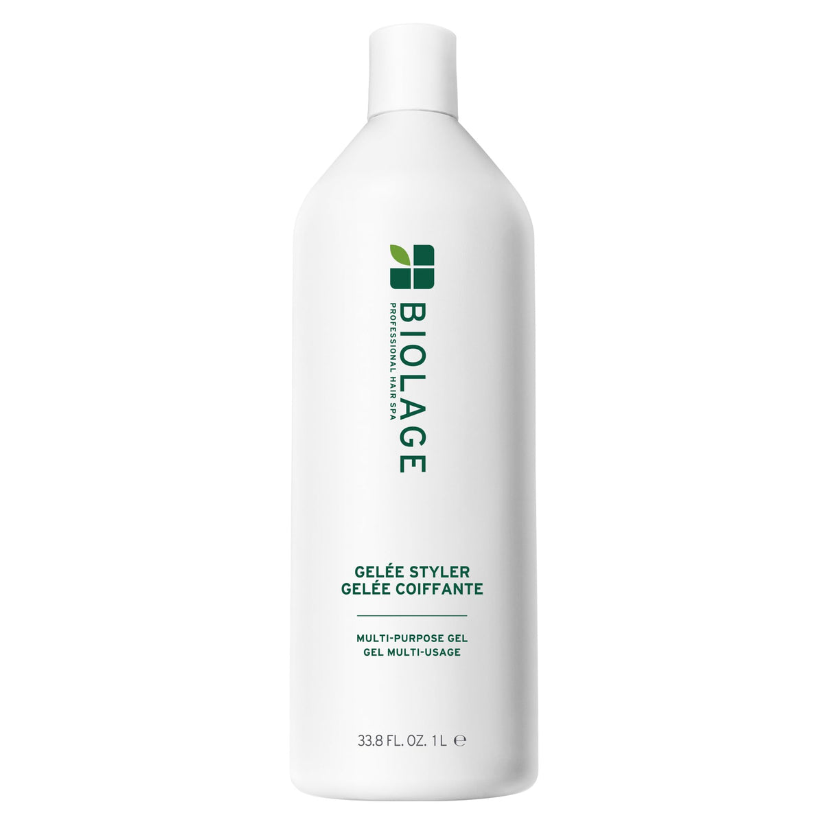 Biolage front packaging showing label and size, conveys reliable styling