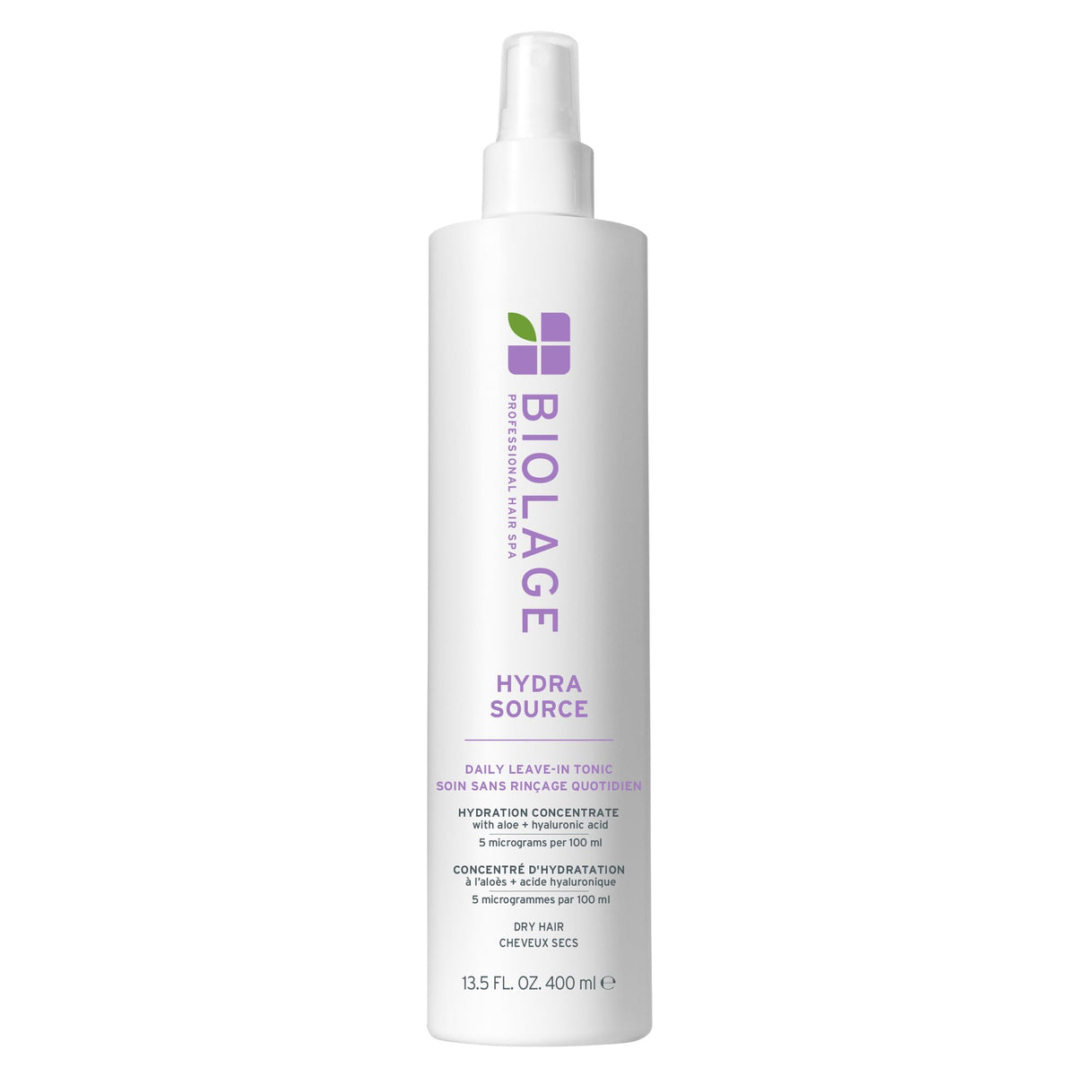 Biolage front packaging showing bottle and label for hydration benefits