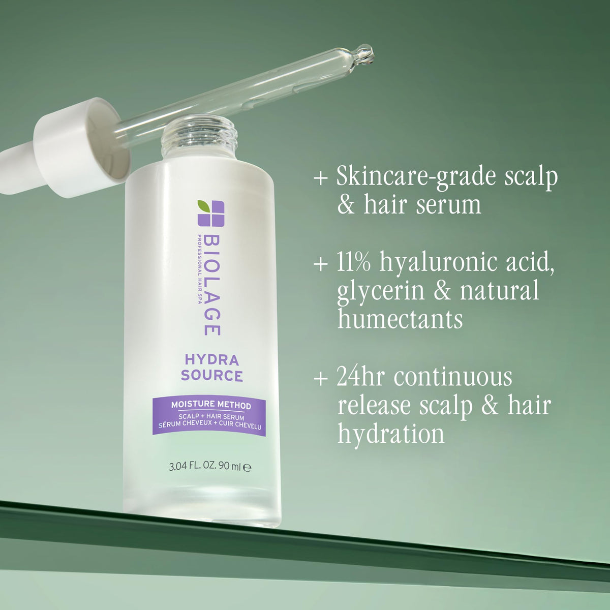 Fresh aloe vera beside Biolage bottle showcasing calming hydration