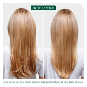 Biolage Hydra Source being dispensed for easy application and control