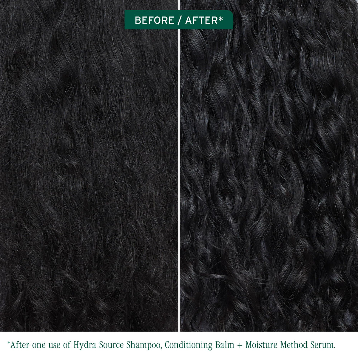 Model applying Biolage serum to scalp for soothing hydration