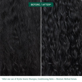 Model applying Biolage serum to scalp for soothing hydration