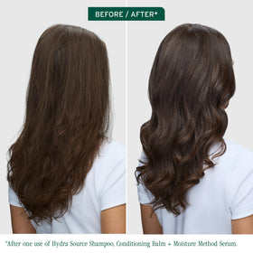 Close-up of Biolage serum texture highlighting fast-absorbing finish