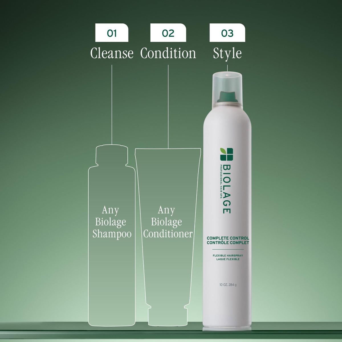 Biolage finished hairstyle outdoors illustrating natural movement