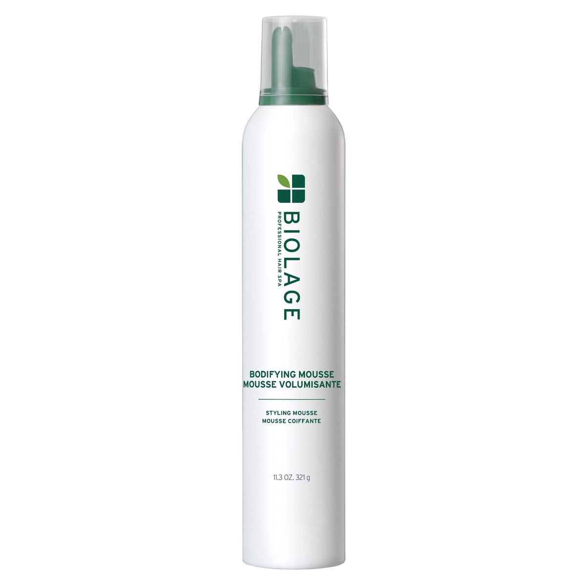 Biolage mousse front packaging showing brand and volume benefit