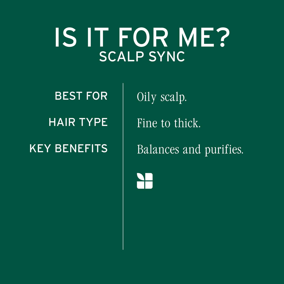 Biolage Scalp Sync bottle beside ruler for scale showing the 13.5 fl oz size benefit