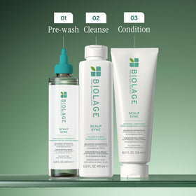 Biolage fermented tea blend ingredient view, emphasizes scalp-refreshing formulation