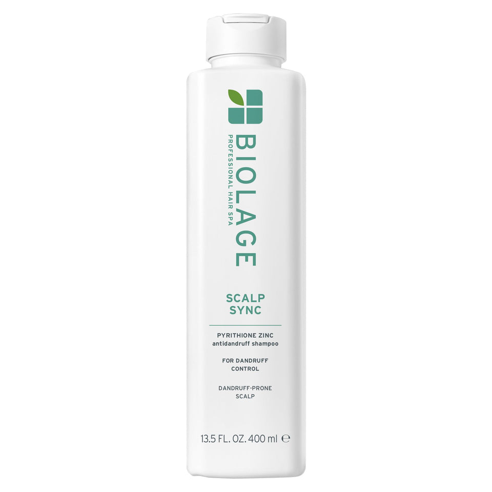 Biolage front bottle view showing anti-dandruff benefit