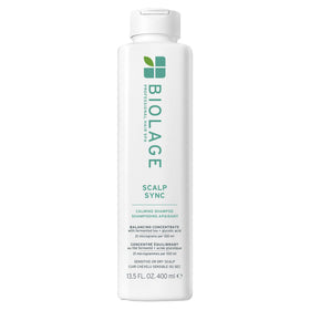 Biolage front bottle showing product and branding calming benefits