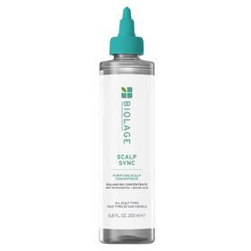Biolage front packaging showing Purifying Concentrate for clear scalp benefits
