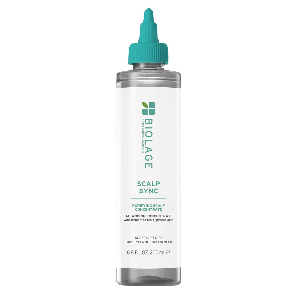 Biolage front packaging showing Purifying Concentrate for clear scalp benefits