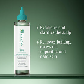 Biolage concentrate texture close-up highlighting gentle exfoliating formula