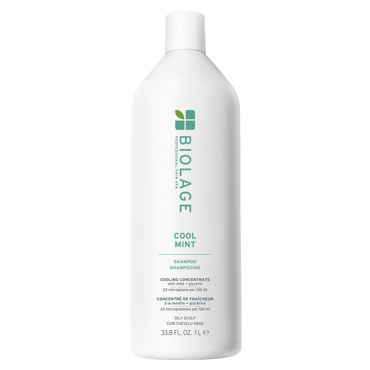 Biolage front bottle view showing label and large 33.8 fl oz size benefit