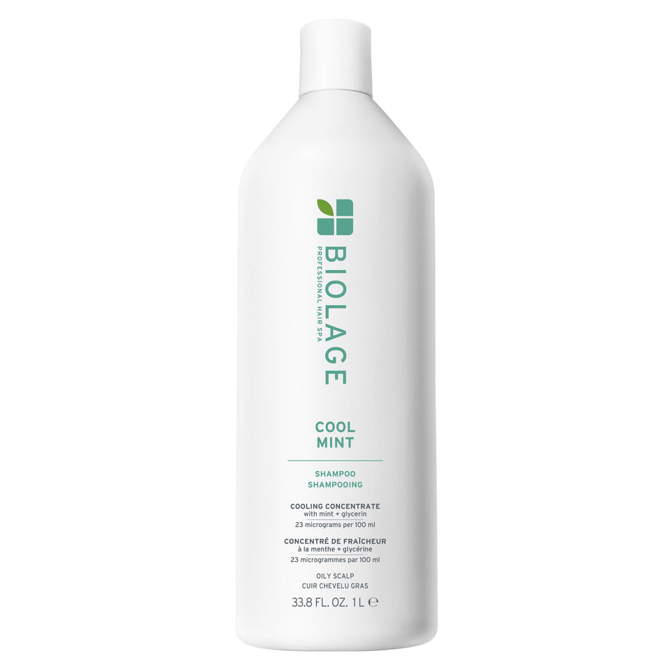 Biolage front bottle view showing label and large 33.8 fl oz size benefit