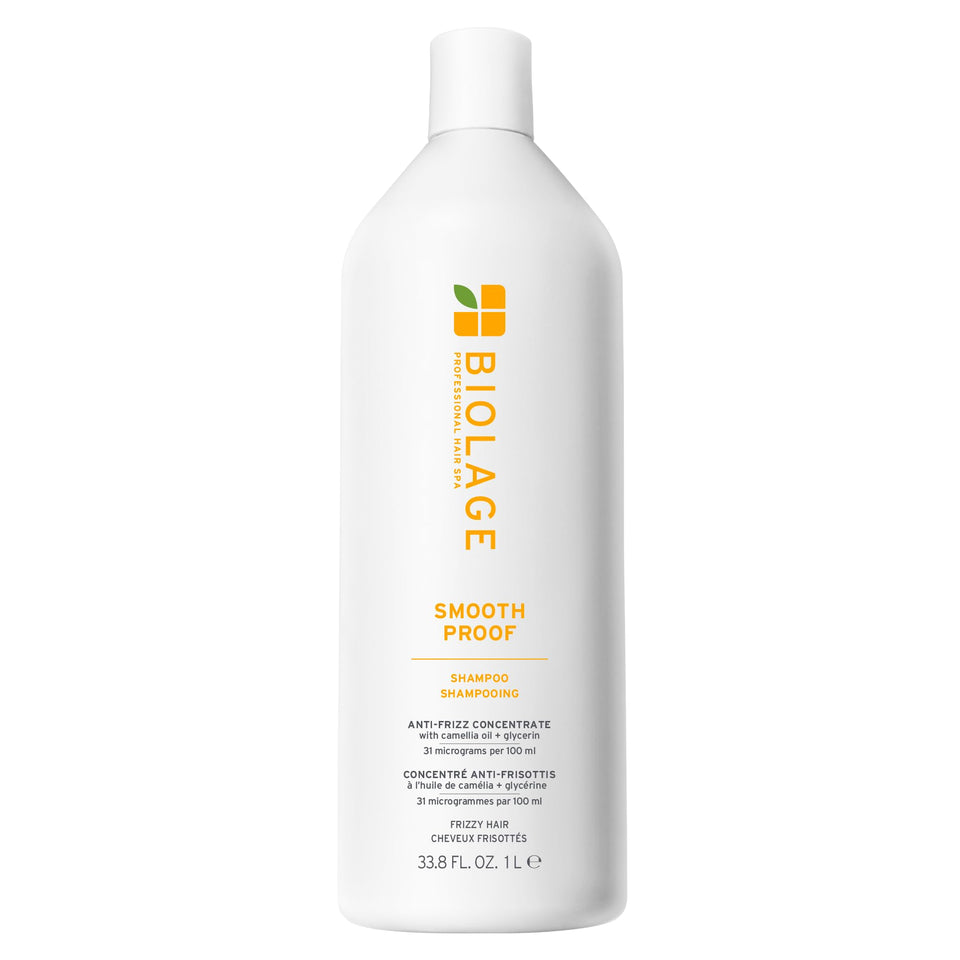 Biolage front bottle view showing branding and large 33.8 oz size for long-term use