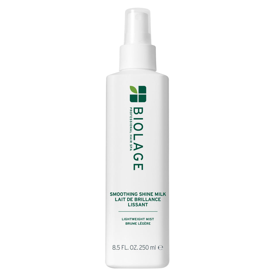 Biolage front packaging showing bottle and label, highlights lightweight shine