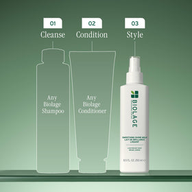 Biolage bottle beside ruler for size comparison and travel-friendly convenience