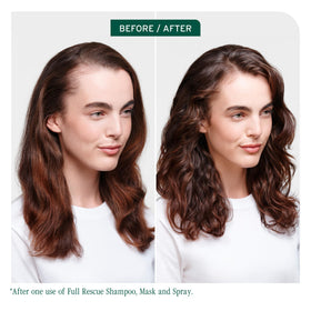 Biolage spray nozzle dispensing mist for even coverage and lightweight volume benefit