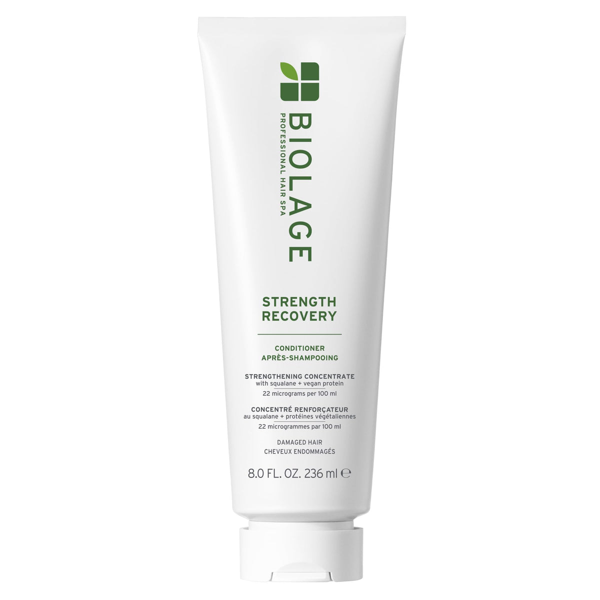 Biolage front bottle showing label and helps identify product quickly
