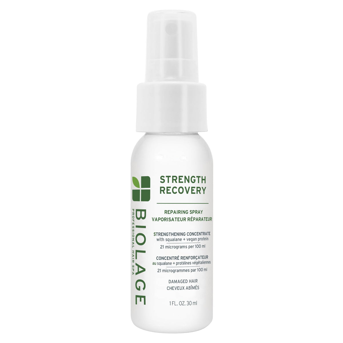 Biolage front packaging showing bottle and label benefits