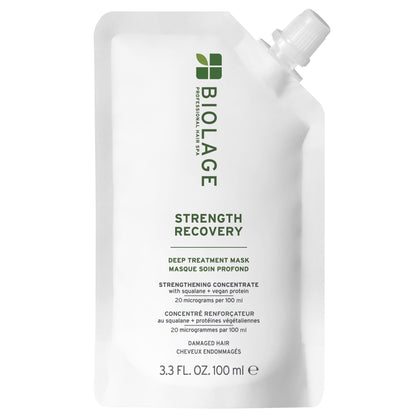 Biolage front packaging showing product and benefit of strengthening hair