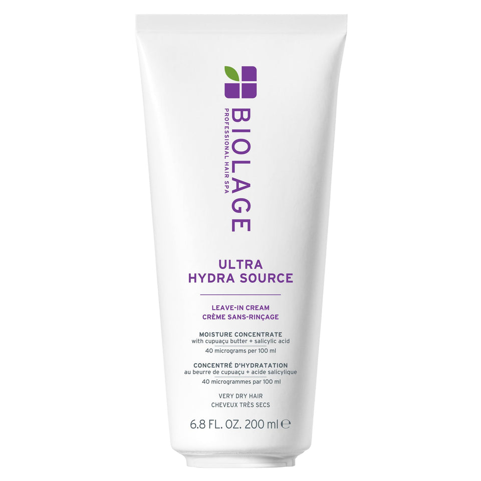 Biolage front packaging showing bottle and name, communicates product hydration benefits