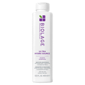Biolage bottle front view showing product and immediate moisture benefits